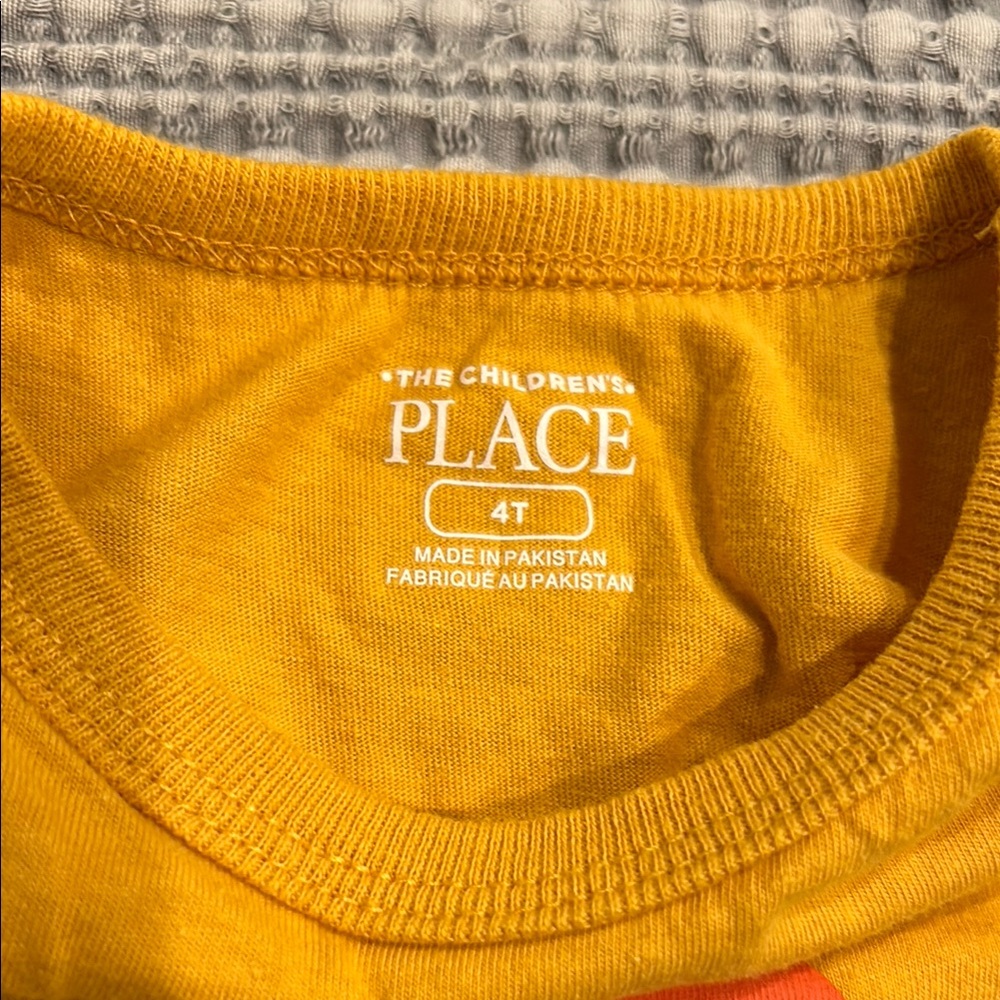 The Children's Place Yellow Short Sleeve Tee with Graphic Design - Picture 2 of 5
